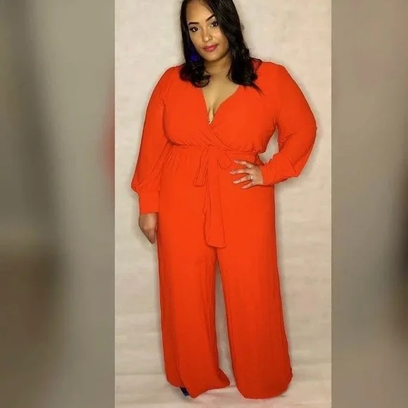 Burnt Orange Jumpsuit